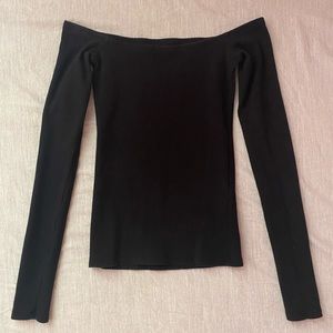 Black Off The Shoulder Top